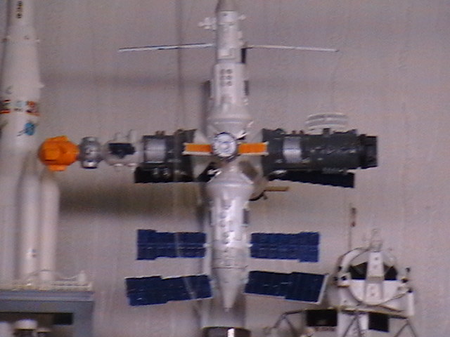 Plastikmodell einer Raumstation